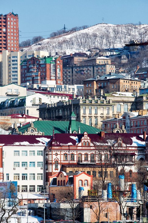 Городская перспектива. Седов ошвартовался во Владивостоке, 28 января 2013