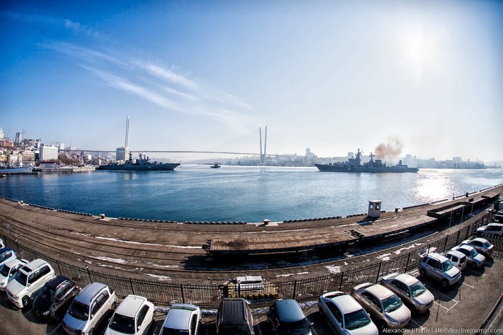 Ракетные крейсеры. Седов ошвартовался во Владивостоке, 28 января 2013